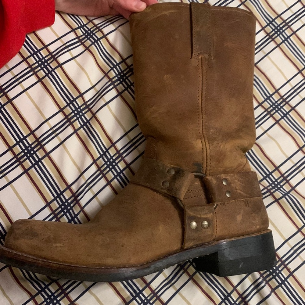 FRYE cowboy boots.
